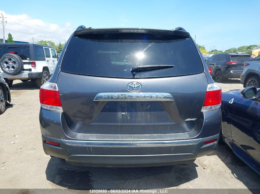 2013 Toyota Highlander Limited VIN: 5TDDK3EHXDS179808 Lot: 12020693