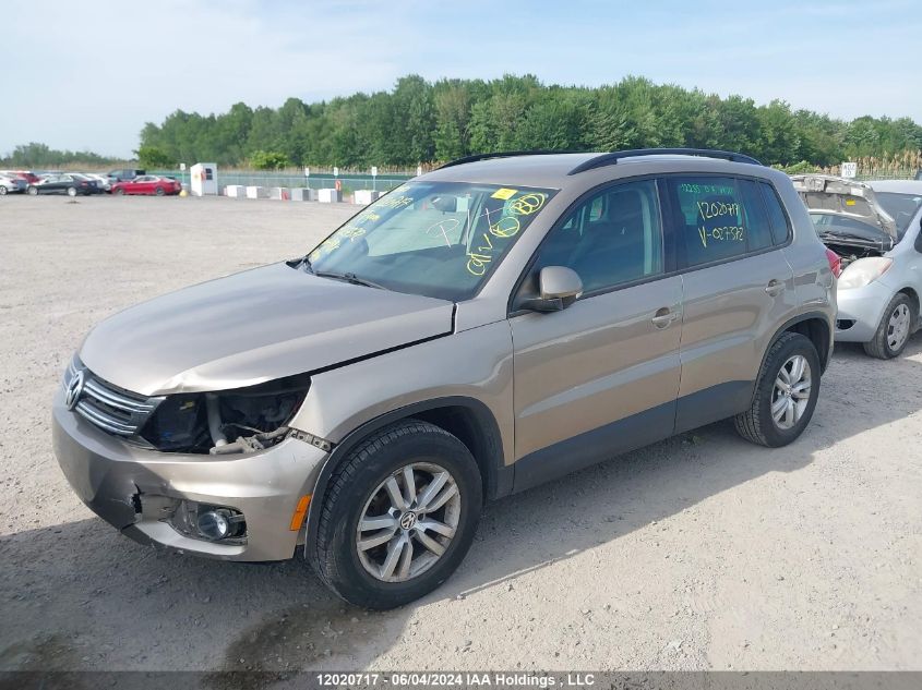 2015 Volkswagen Tiguan VIN: WVGJV7AX0FW027372 Lot: 12020717