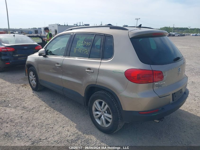 2015 Volkswagen Tiguan VIN: WVGJV7AX0FW027372 Lot: 12020717