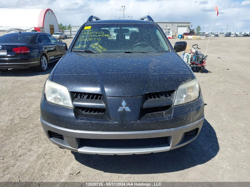 2006 Mitsubishi Outlander VIN: JA4LX31F76U608512 Lot: 12020725