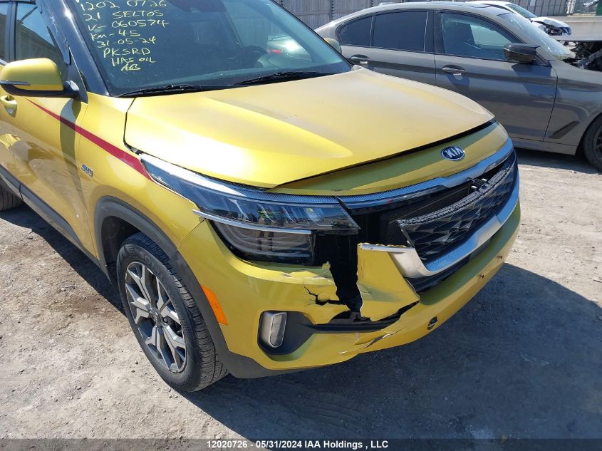 2021 Kia Seltos VIN: KNDERCAA4M7060574 Lot: 12020726