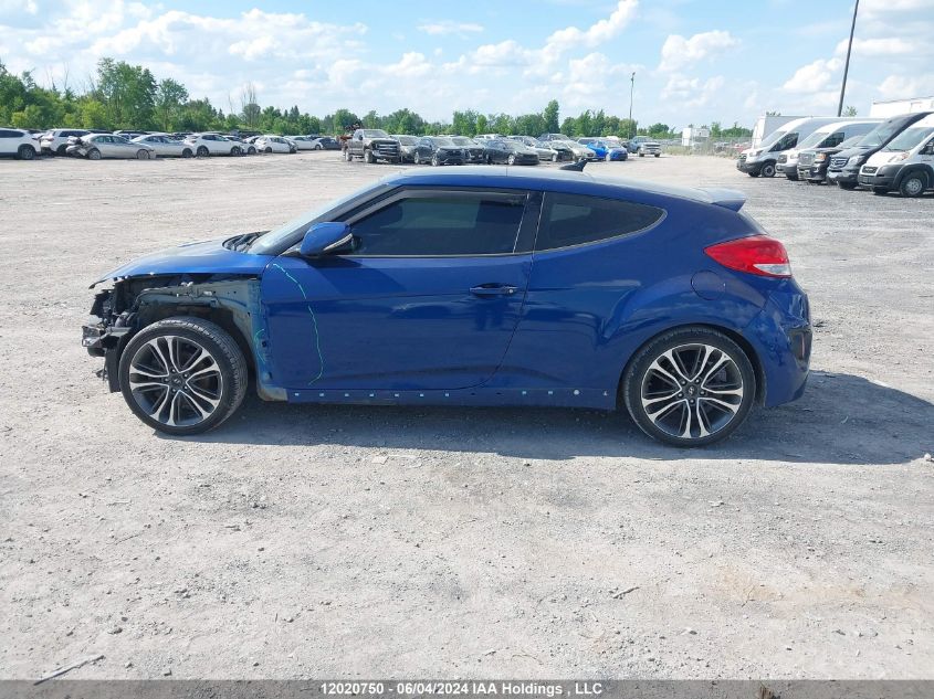 2016 Hyundai Veloster Turbo VIN: KMHTC6AEXGU271633 Lot: 12020750