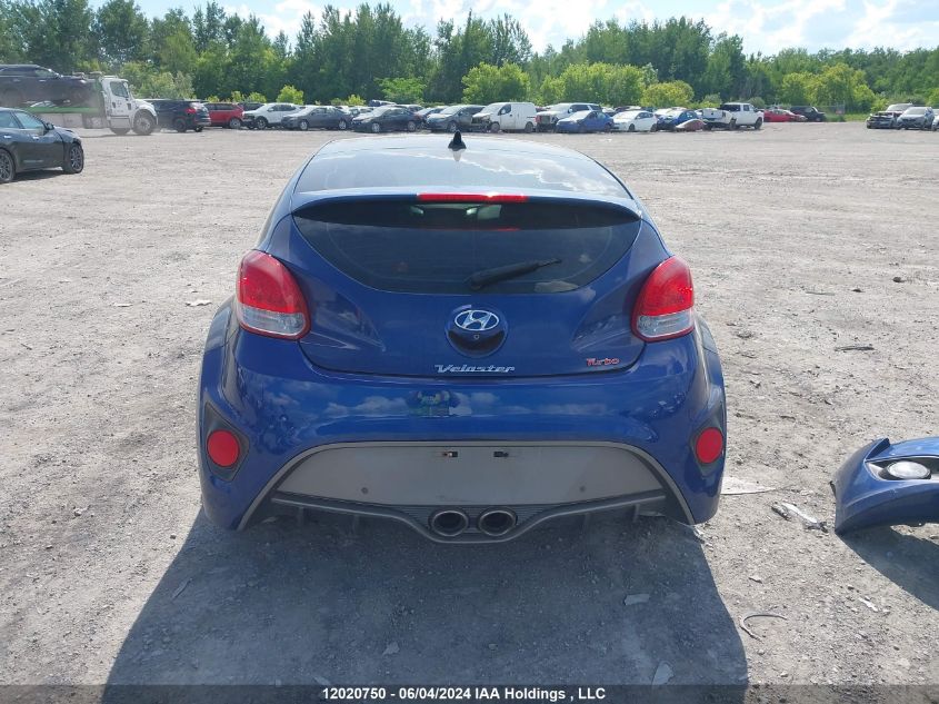 2016 Hyundai Veloster Turbo VIN: KMHTC6AEXGU271633 Lot: 12020750