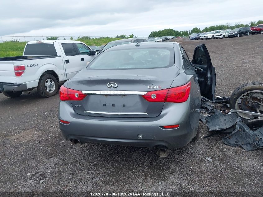 2014 Infiniti Q50 Premium/Sport VIN: JN1BV7ARXEM707299 Lot: 12020770