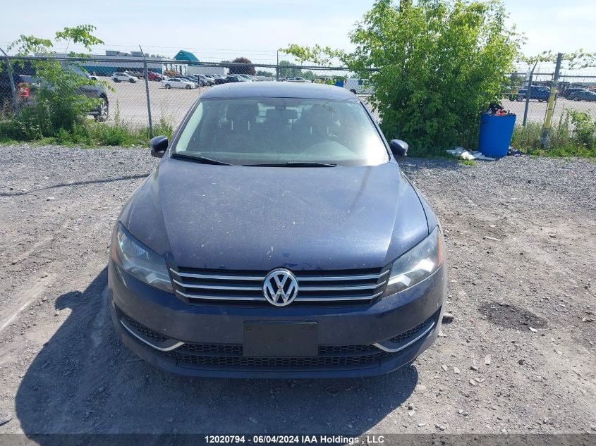 2012 Volkswagen Passat VIN: 1VWBH7A35CC068362 Lot: 12020794