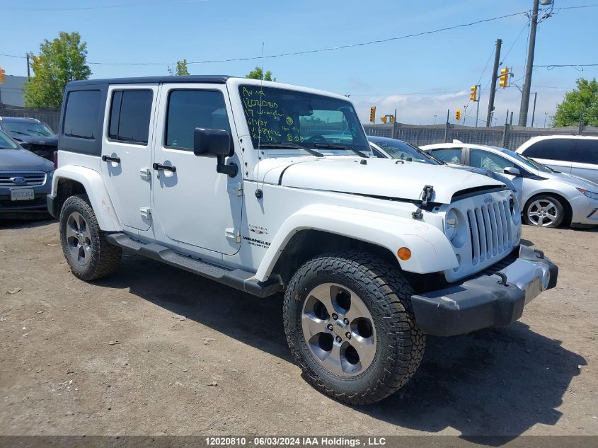 2017 Jeep Wrangler Unlimited Sahara VIN: 1C4BJWEG4HL689436 Lot: 12020810