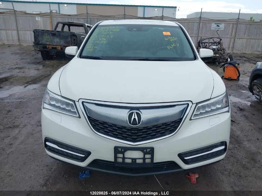 2016 Acura Mdx VIN: 5FRYD4H46GB509123 Lot: 12020825