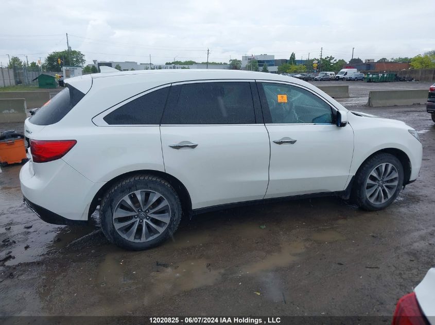 2016 Acura Mdx VIN: 5FRYD4H46GB509123 Lot: 12020825