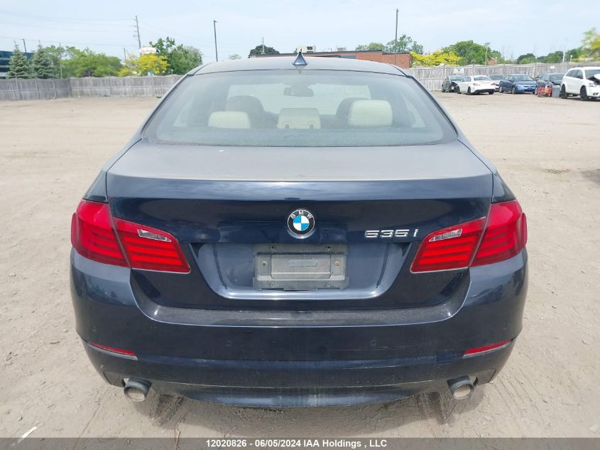 2011 BMW 5 Series VIN: WBAFU7C5XBC780179 Lot: 12020826