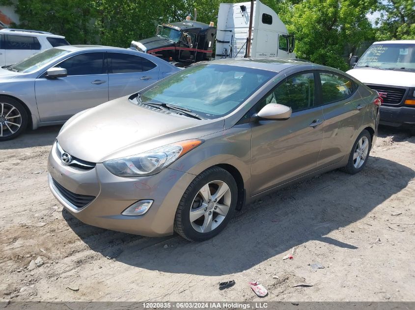 2013 Hyundai Elantra Gls VIN: 5NPDH4AE3DH348573 Lot: 12020835