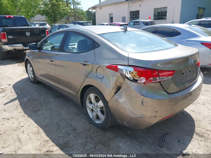 2013 Hyundai Elantra Gls VIN: 5NPDH4AE3DH348573 Lot: 12020835