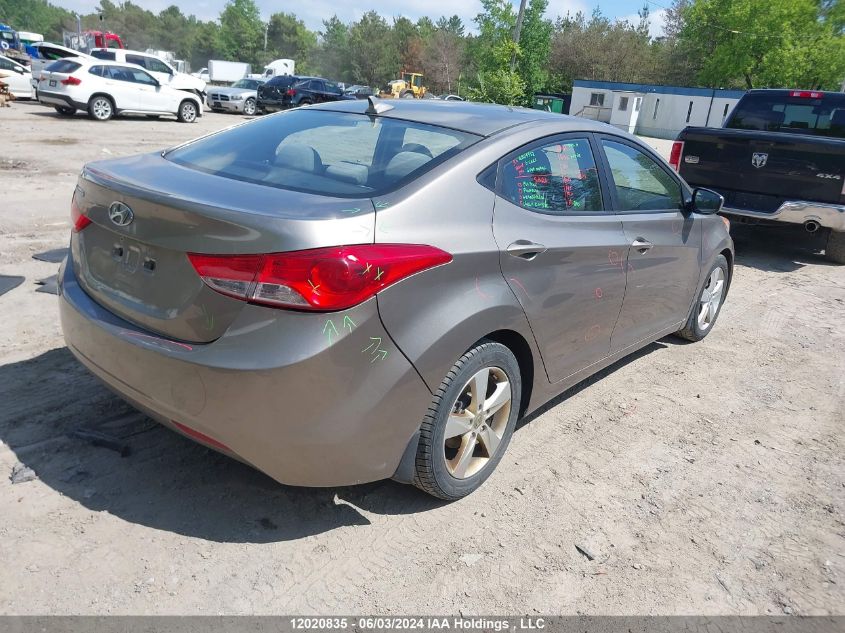 2013 Hyundai Elantra Gls VIN: 5NPDH4AE3DH348573 Lot: 12020835