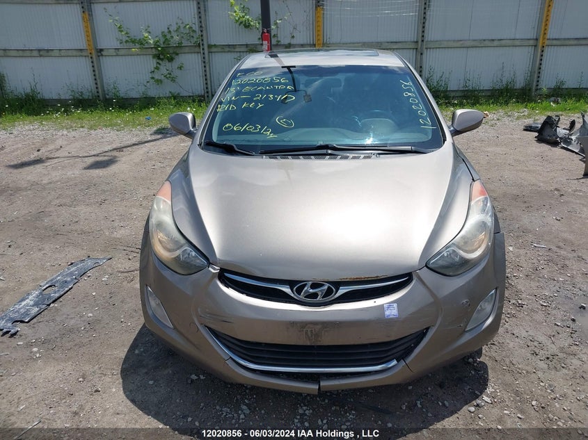 2013 Hyundai Elantra Gls VIN: 5NPDH4AE5DH213417 Lot: 12020856