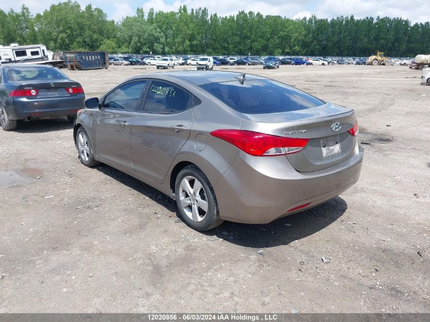 2013 Hyundai Elantra Gls VIN: 5NPDH4AE5DH213417 Lot: 12020856