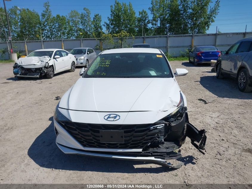 2022 Hyundai Elantra Essential Ivt With Hyundai Smartsense Package VIN: KMHLM4AG2NU292492 Lot: 12020868