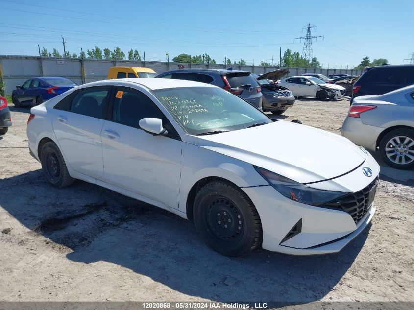 2022 Hyundai Elantra Essential Ivt With Hyundai Smartsense Package VIN: KMHLM4AG2NU292492 Lot: 12020868