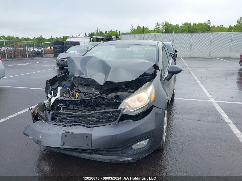 2013 Kia Rio VIN: KNADM4A37D6136986 Lot: 12020875