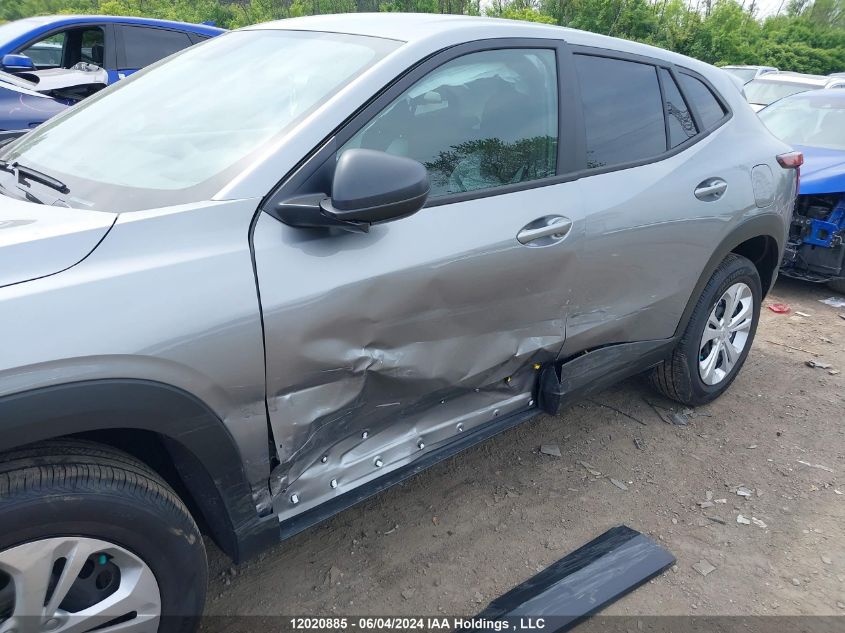 2024 Chevrolet Trax Ls VIN: KL77LFE22RC198446 Lot: 12020885