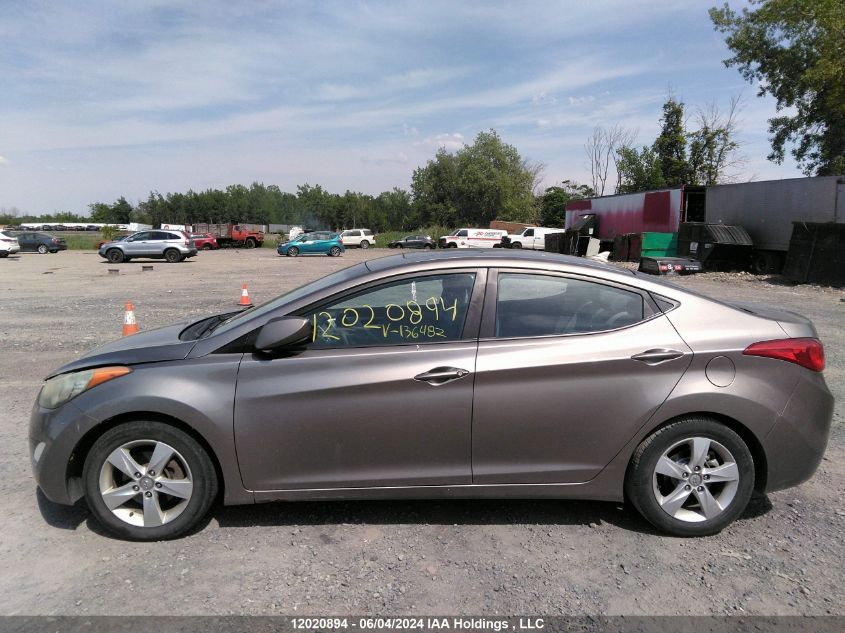 2012 Hyundai Elantra Gls/Limited VIN: 5NPDH4AE5CH136482 Lot: 12020894