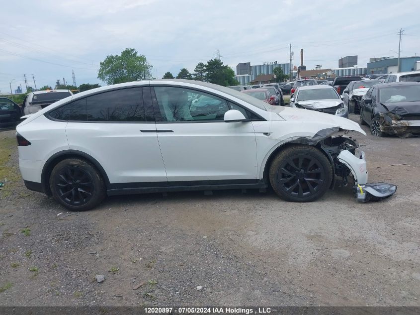 2022 Tesla Model X VIN: 7SAXCBE55NF353612 Lot: 12020897