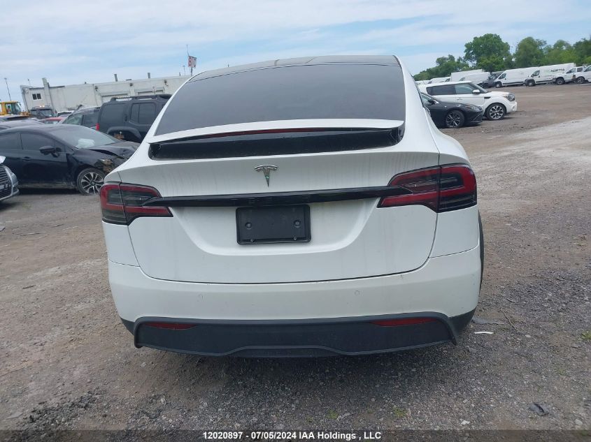 2022 Tesla Model X VIN: 7SAXCBE55NF353612 Lot: 12020897