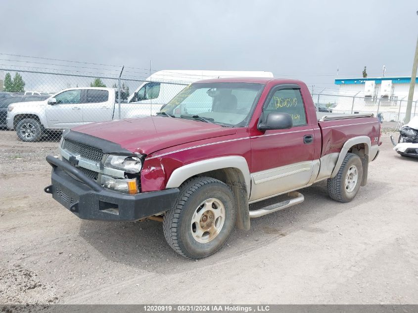 2004 Chevrolet Silverado 1500 VIN: 1GCEK14T54Z287573 Lot: 12020919