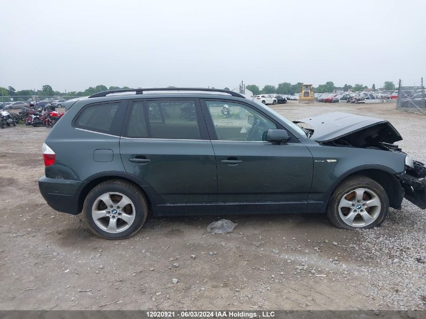 2007 BMW X3 VIN: WBXPC93427WF13868 Lot: 12020921
