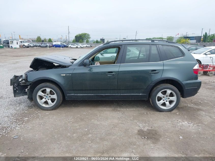2007 BMW X3 VIN: WBXPC93427WF13868 Lot: 12020921