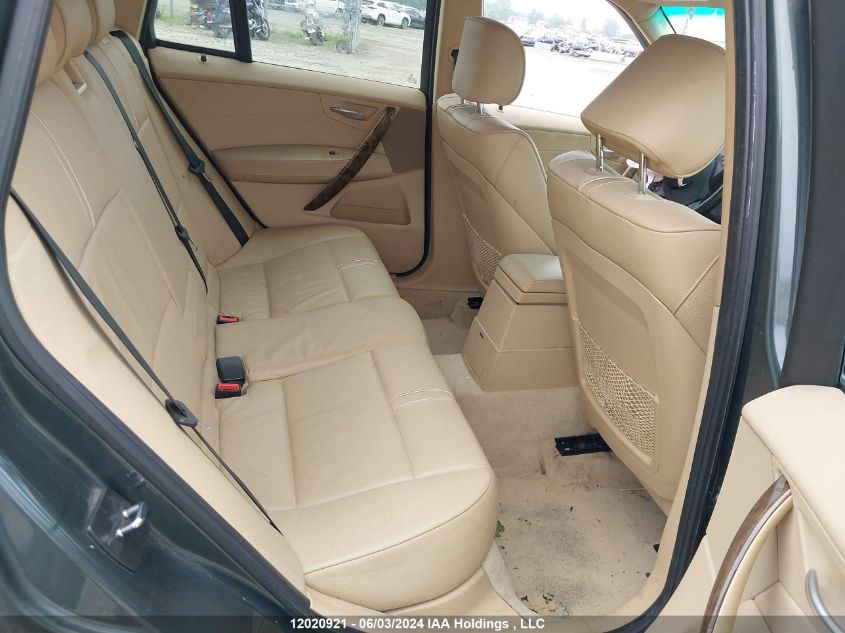 2007 BMW X3 VIN: WBXPC93427WF13868 Lot: 12020921