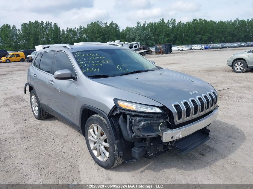 2016 Jeep Cherokee Limited VIN: 1C4PJMDS8GW130064 Lot: 12020928