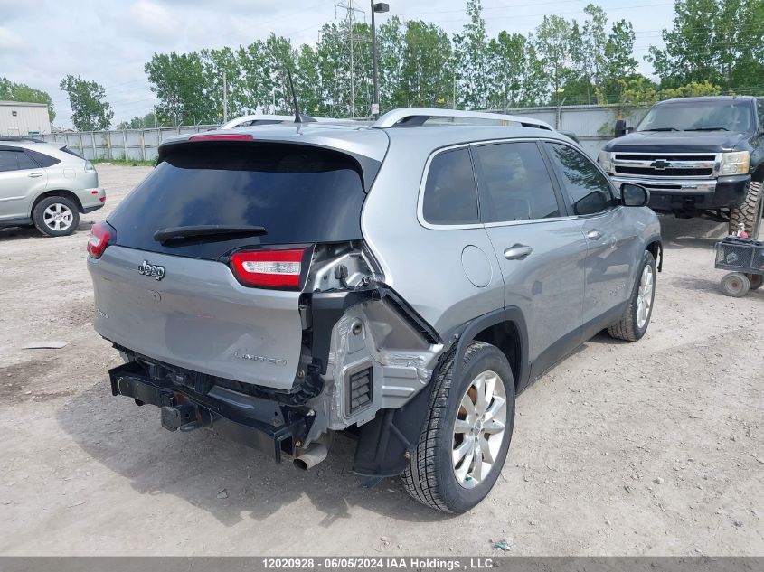 2016 Jeep Cherokee Limited VIN: 1C4PJMDS8GW130064 Lot: 12020928