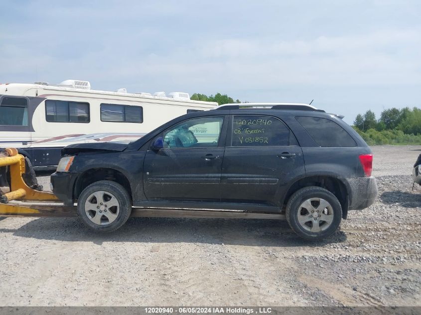 2008 Pontiac Torrent VIN: 2CKDL43F186031852 Lot: 12020940