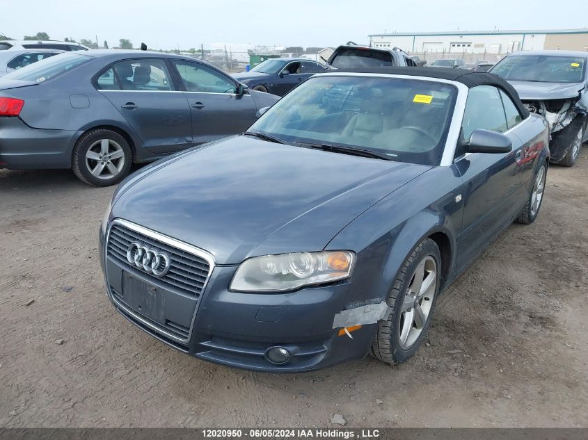 2008 Audi A4 3.2 Cabriolet Quattro VIN: WAUDH48HX8K008373 Lot: 12020950