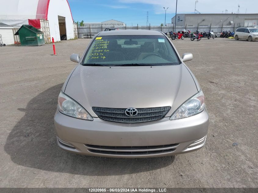 2003 Toyota Camry Le/Xle VIN: JTDBE32KX30202438 Lot: 12020985