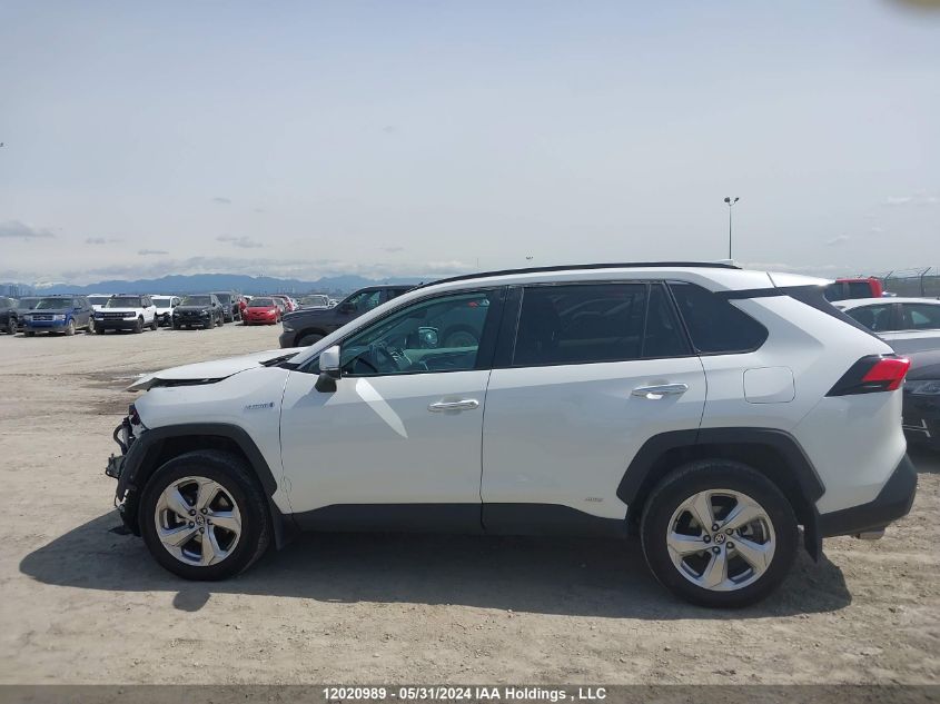 2021 Toyota Rav4 Hybrid Limited VIN: 2T3DWRFV7MW127577 Lot: 12020989