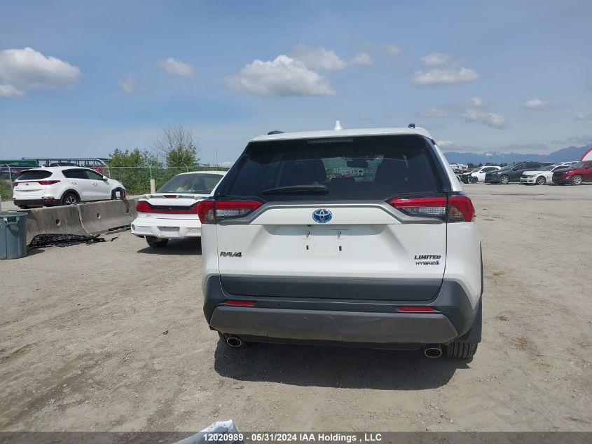 2021 Toyota Rav4 Hybrid Limited VIN: 2T3DWRFV7MW127577 Lot: 12020989