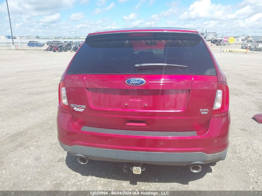 2014 Ford Edge Sel VIN: 2FMDK4JCXEBB14620 Lot: 12020994