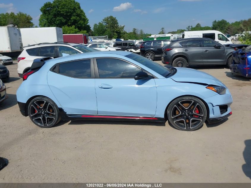 2021 Hyundai Veloster N Manual VIN: KMHT36AH8MU009468 Lot: 12021022