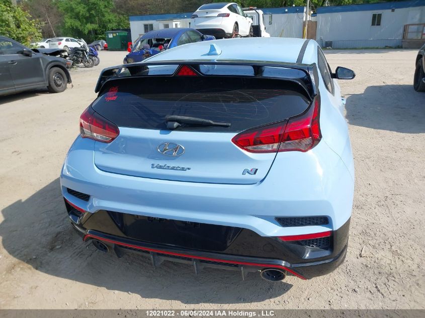 2021 Hyundai Veloster N Manual VIN: KMHT36AH8MU009468 Lot: 12021022