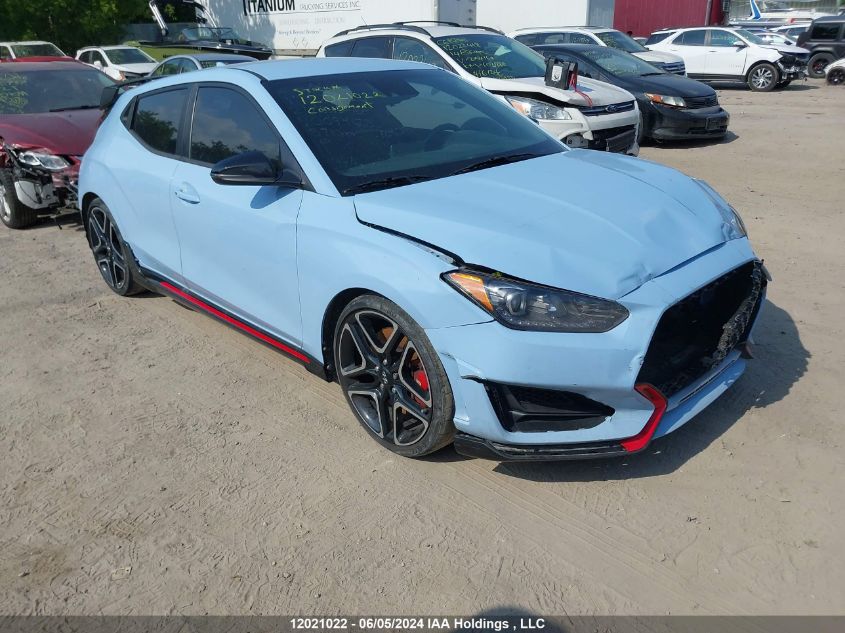 2021 Hyundai Veloster N Manual VIN: KMHT36AH8MU009468 Lot: 12021022