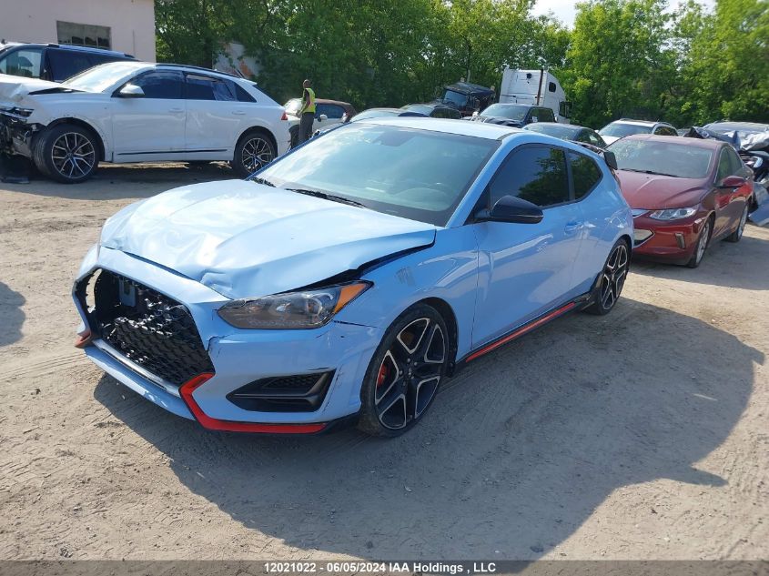 2021 Hyundai Veloster N Manual VIN: KMHT36AH8MU009468 Lot: 12021022