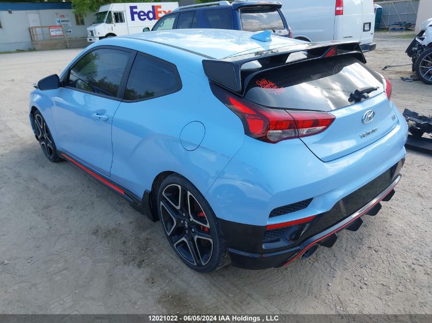 2021 Hyundai Veloster N Manual VIN: KMHT36AH8MU009468 Lot: 12021022