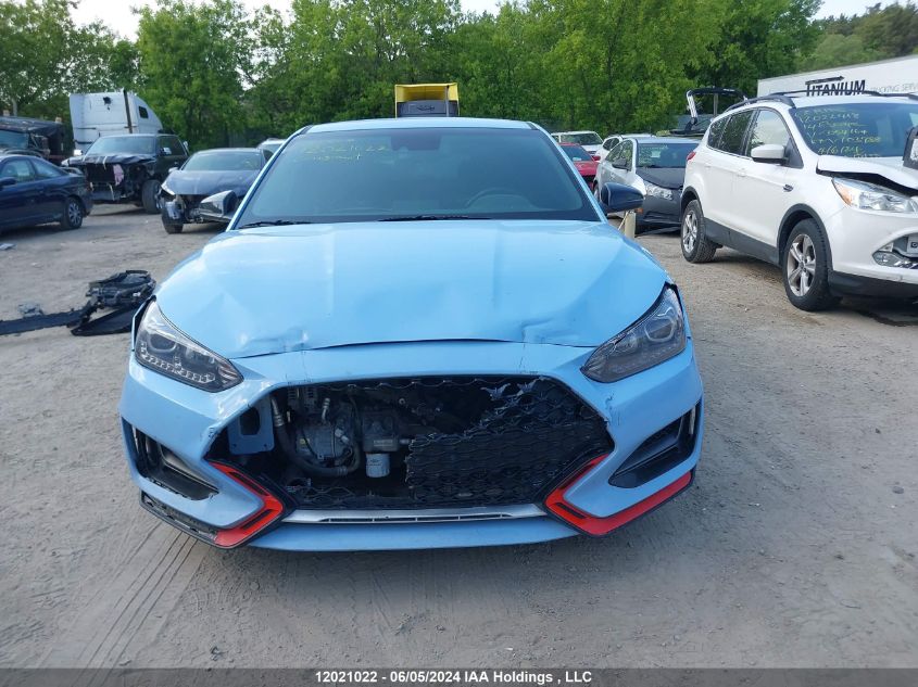 2021 Hyundai Veloster N Manual VIN: KMHT36AH8MU009468 Lot: 12021022