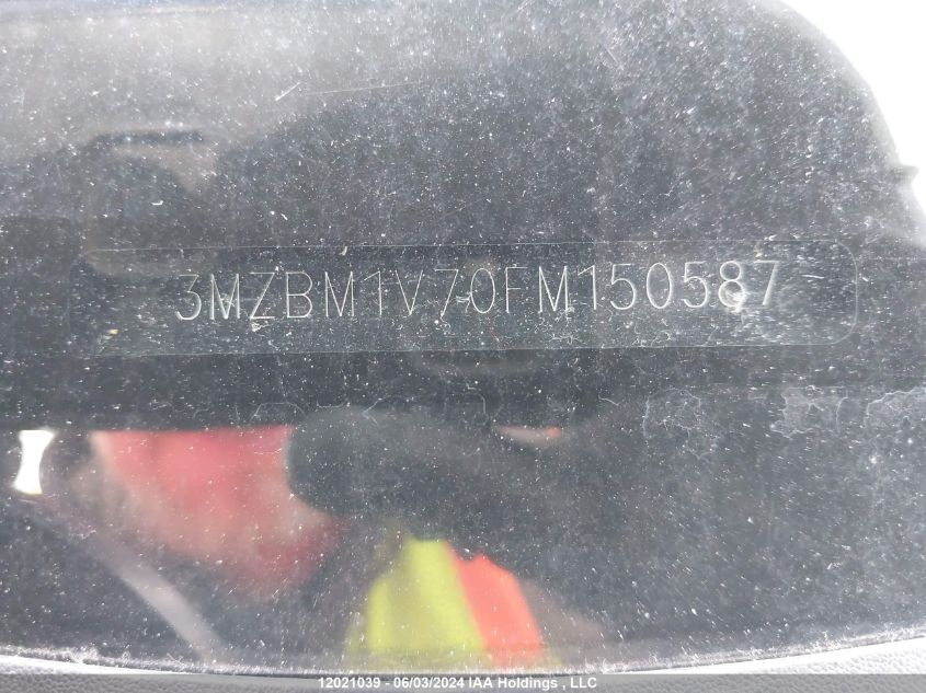 2015 Mazda Mazda3 VIN: 3MZBM1V70FM150587 Lot: 12021039