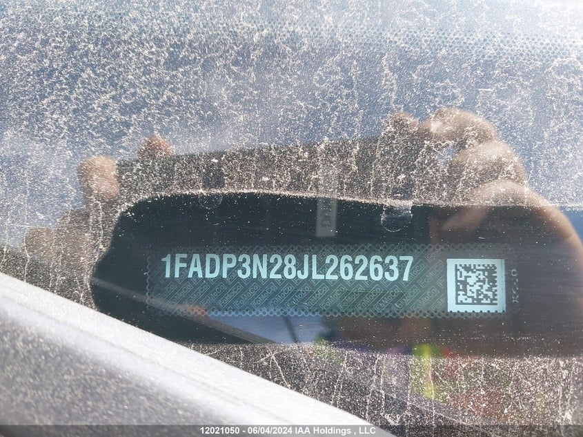 2018 Ford Focus Titanium VIN: 1FADP3N28JL262637 Lot: 12021050