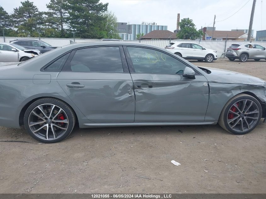 2019 Audi S4 Sedan VIN: WAUC4AF40KA103558 Lot: 12021055