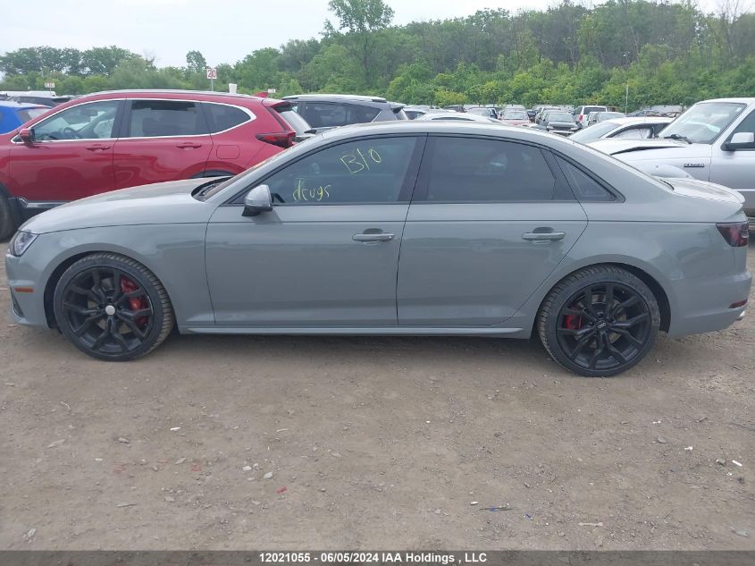 2019 Audi S4 Sedan VIN: WAUC4AF40KA103558 Lot: 12021055