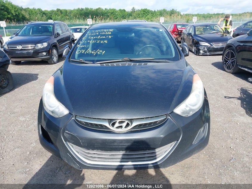 2013 Hyundai Elantra Gls/Limited VIN: 5NPDH4AE1DH411525 Lot: 12021086