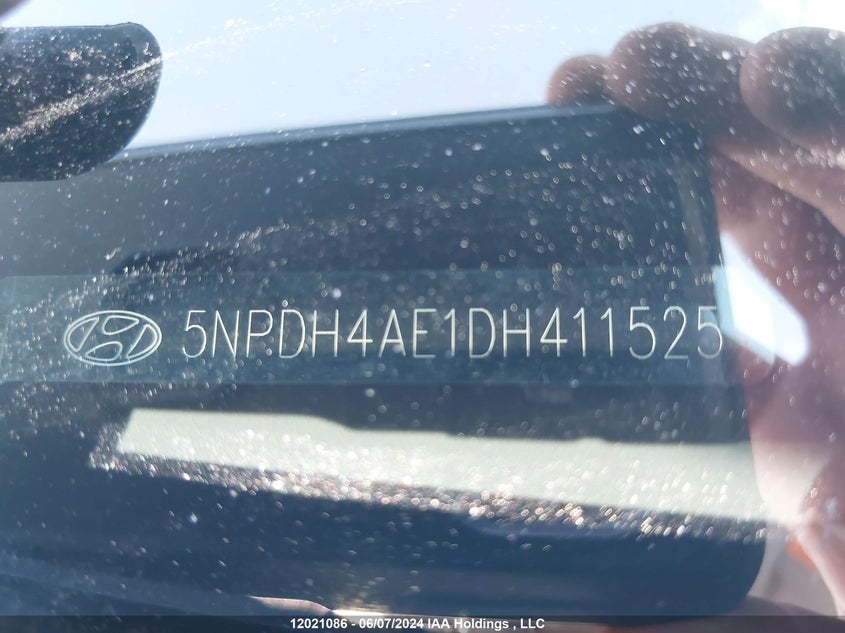2013 Hyundai Elantra Gls/Limited VIN: 5NPDH4AE1DH411525 Lot: 12021086