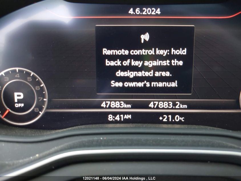 2018 Audi A5 Prestige VIN: WAUCNCF51JA097091 Lot: 12021148